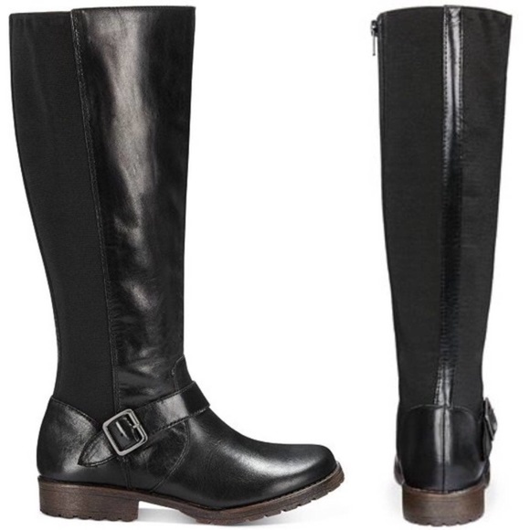 Kenneth Cole New York Black Leather Riding Boot - Picture 4 of 16